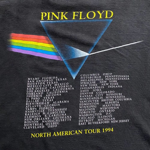 90s Pink Floyd North American Tour Dark Side of The Moon T