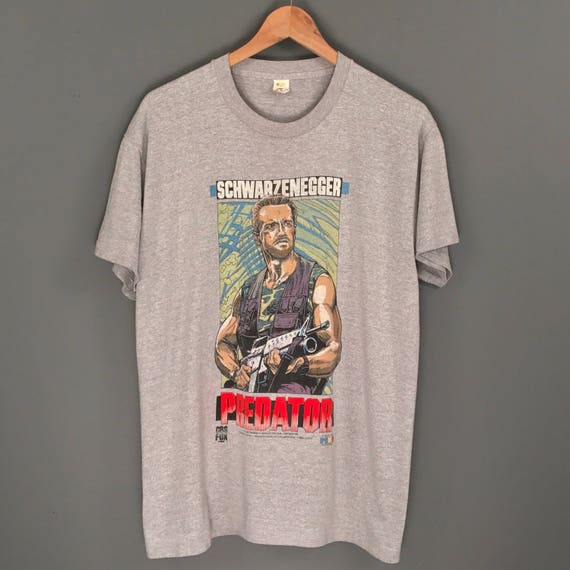 80 s T-Shirt. prédateur du film Promo T-Shirt. s Incroyable Vintage 1987 Twentieth Century Fox Film Movie Tee Schwarzenegger collection PREDATOR T-Shirt. cdbaa2 80 s T-Shirt. prédateur du film Promo T-Shirt. s Incroyable Vintage 1987 Twentieth Century Fox Film Movie Tee Schwarzenegger collection PREDATOR T-Shirt. cdbaa2
