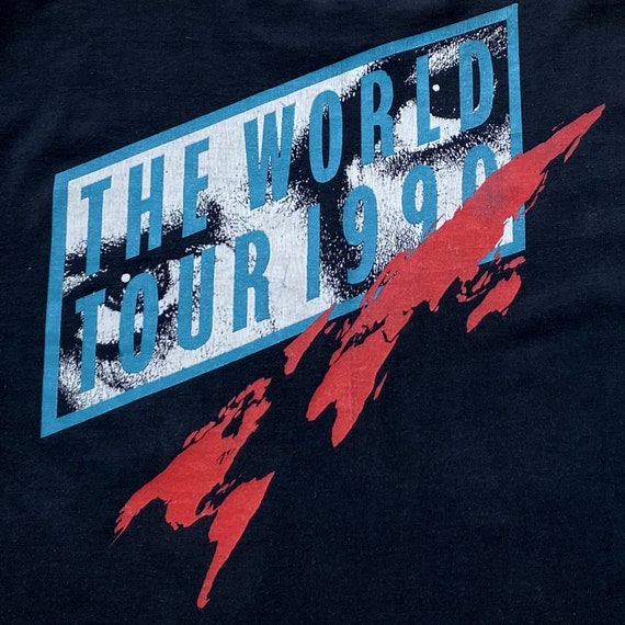 デビッドボウイ　SOUND＋VISION 1990ワールドツアーtシャツ 1990 David Bowie SOUND VISION ツアーTシャツ - 古着屋