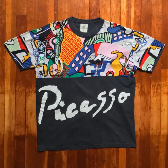 90s Picasso All Over Print Art Print T-Shirt. Rar… - image 2