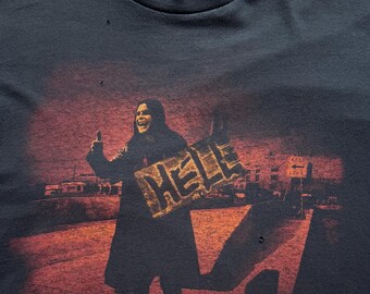 90s Ozzy Osbourne Hell Tee. Well Worn Vintage 1997 Ozzy Osbourne