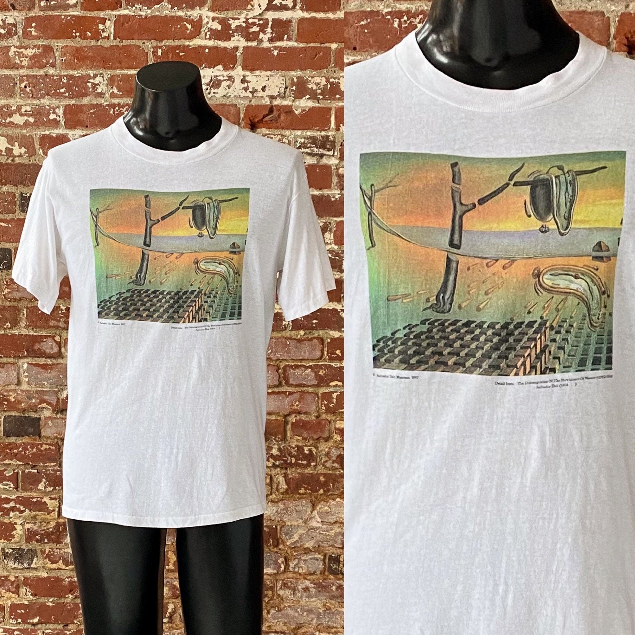 80年代 サルバドール ダリ 記憶の固執の崩壊 Tシャツ 1987