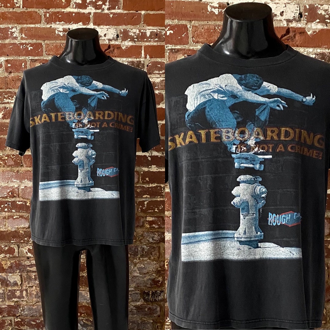 90s Skateboarding is Not A Crime! Rough Draft Skate T-shirt