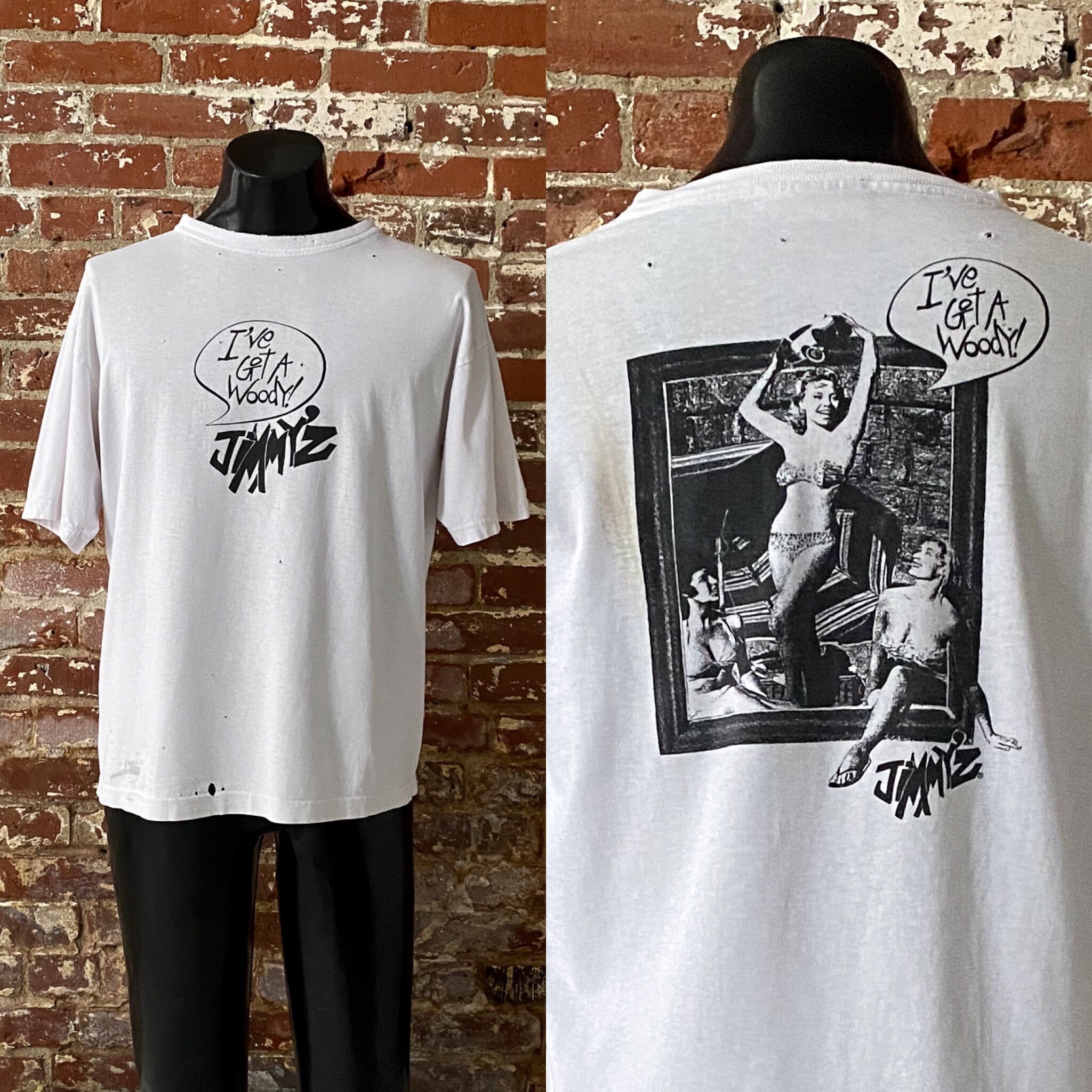 Vintage 80s Jimmy Z T-Shirt Surf Made in USA Size Small