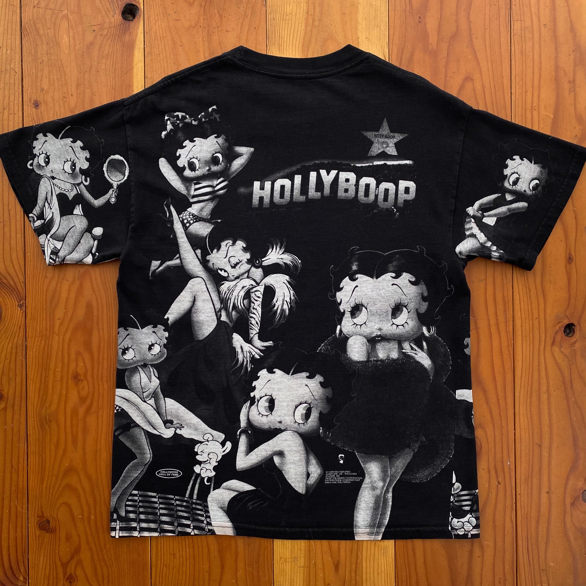 90s Hollyboop Betty Boop Black & White Film Star T-shirt