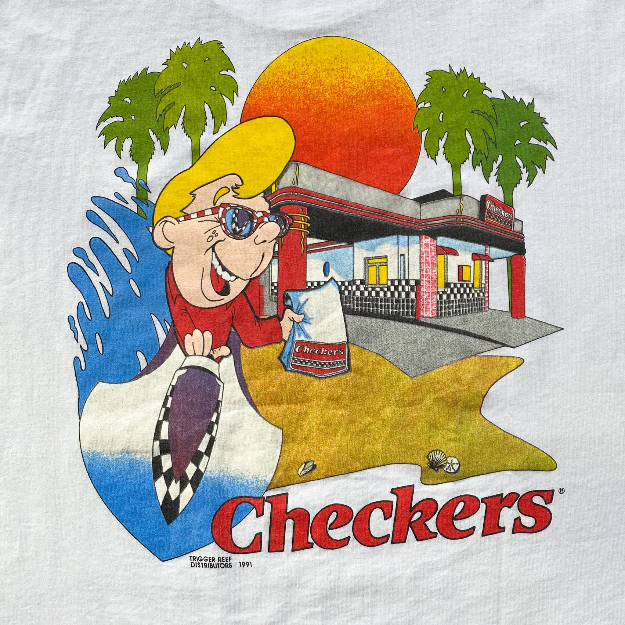 90年代チェッカーズ ドライブインレストラン プロモーションTシャツ