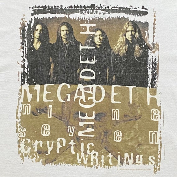 90s Megadeth Cryptic Writings Tour T-Shirt. Vinta… - image 5