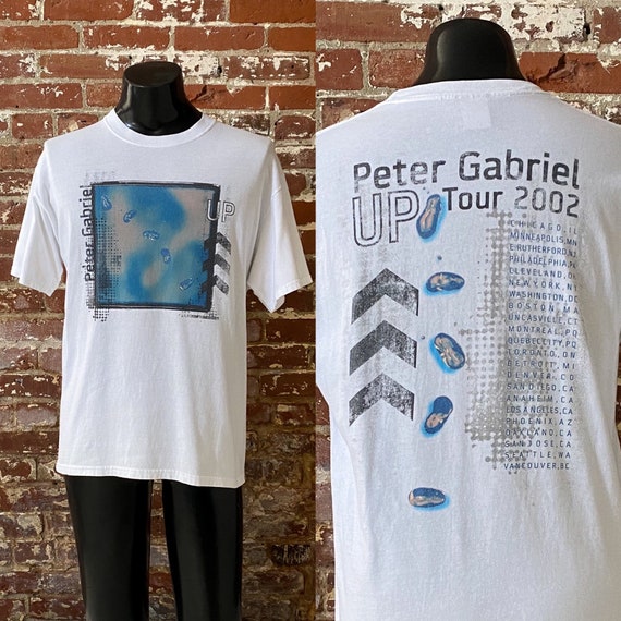 2002 Peter Gabriel up Tour T-shirt. Vintage Early 00s Peter 2002 Peter Gabriel up Tour T-shirt. Vintage Early 00s Peter