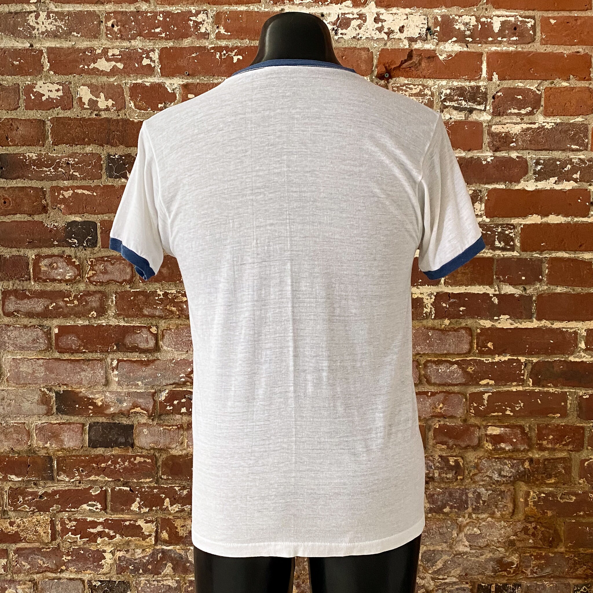 80年代パックマン ビデオゲーム リンガーTシャツ。ヴィンテージ 1980 