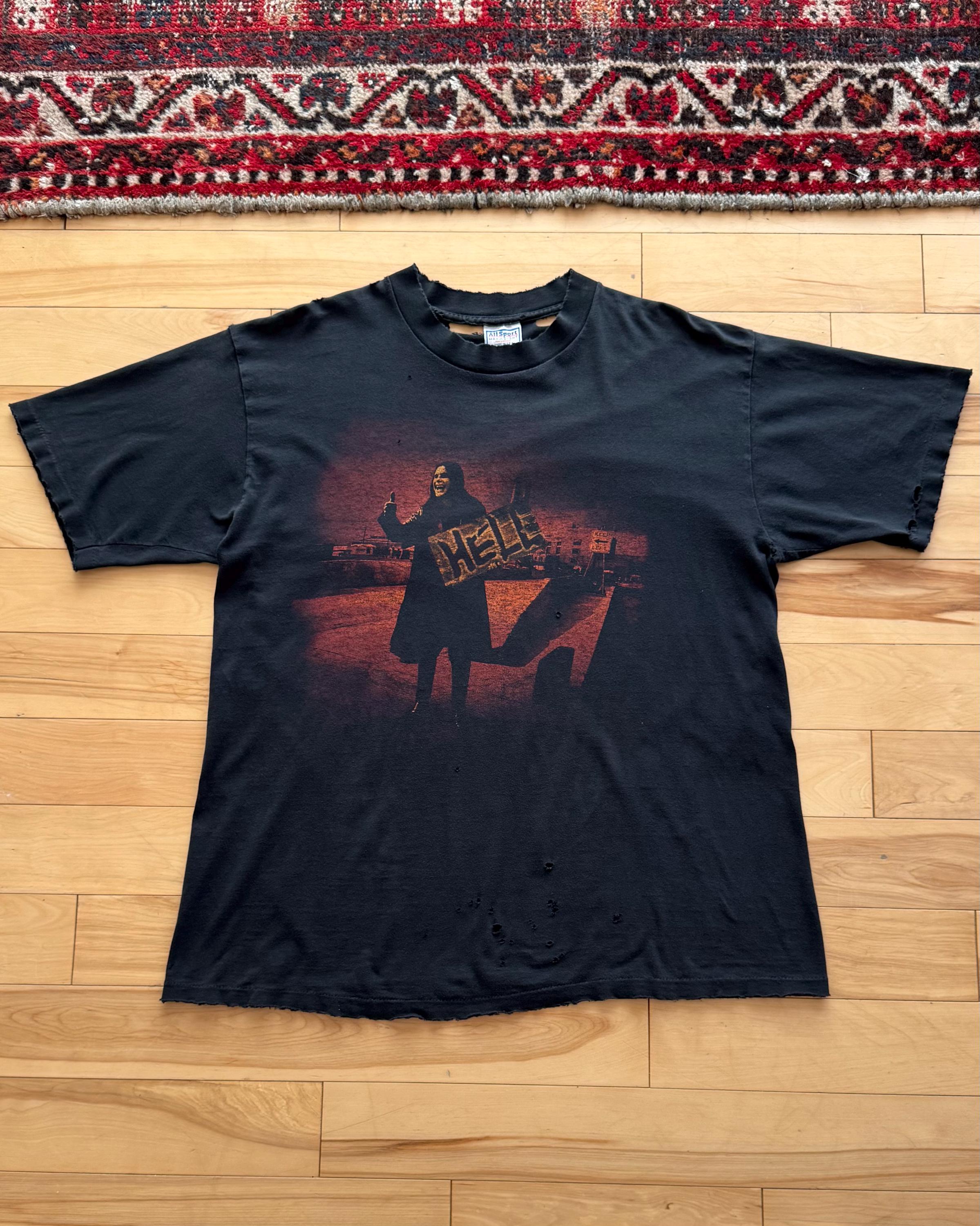 90s Ozzy Osbourne Hell Tee. Well Worn Vintage 1997 Ozzy Osbourne