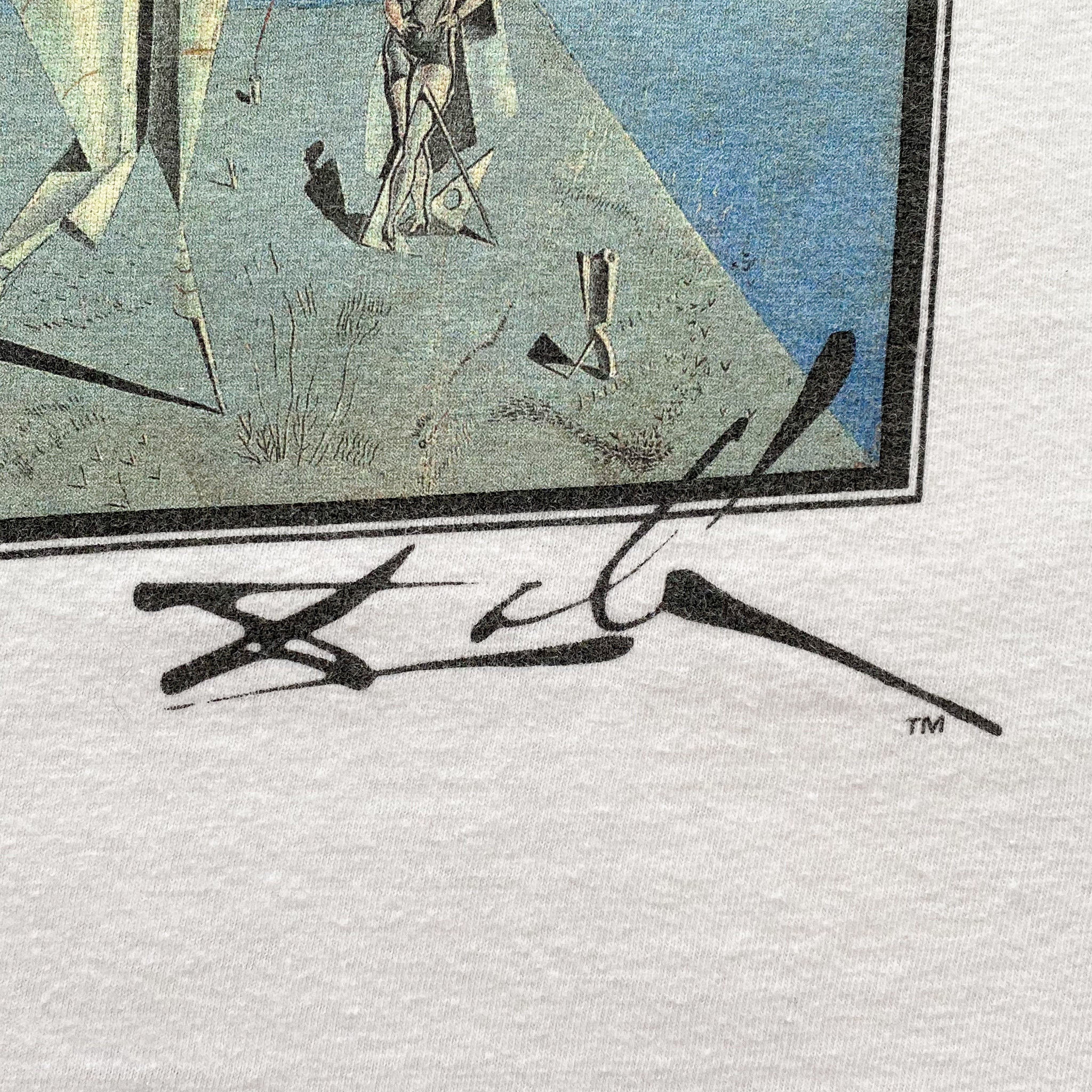トップス 90s Salvador Dali Museum T shirt XL 90s Salvador Dali Apparatus and Hand Painting T-shirt