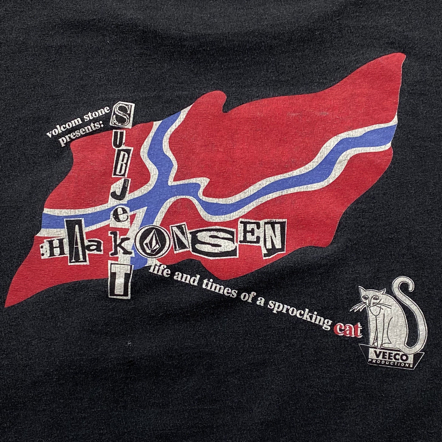 90s Volcom Subjekt Haakonsen Snowboard Movie Promo T-shirt
