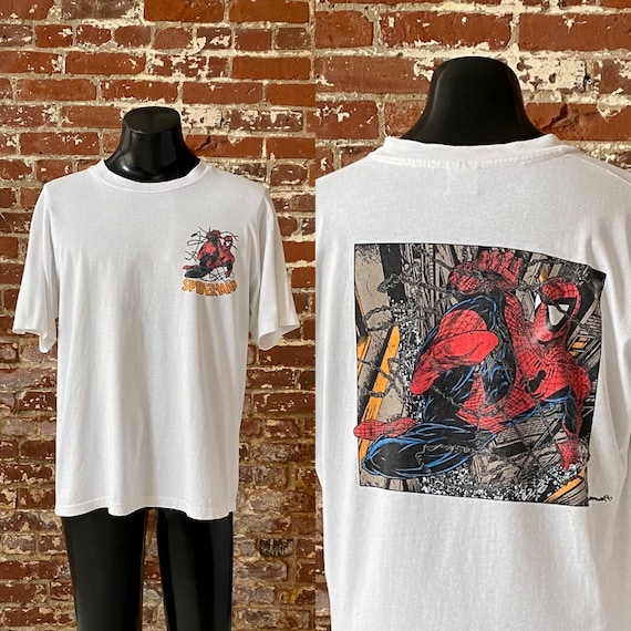 90s Spiderman Marvel Comic T-Shirt. Vintage 1991 … - image 1