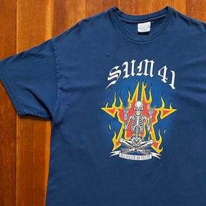 00s Sum 41 All Killer No Filler Promo T-shirt. Gently Thrashed 