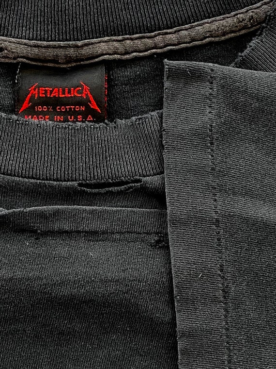 90s Metallica Black Album Tour T-Shirt. Vintage 1… - image 6