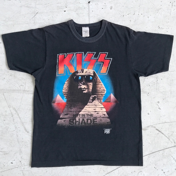 80s KISS Hot in the Shade Sphinx T-shirt. Vintage 1989 KISS Hot in