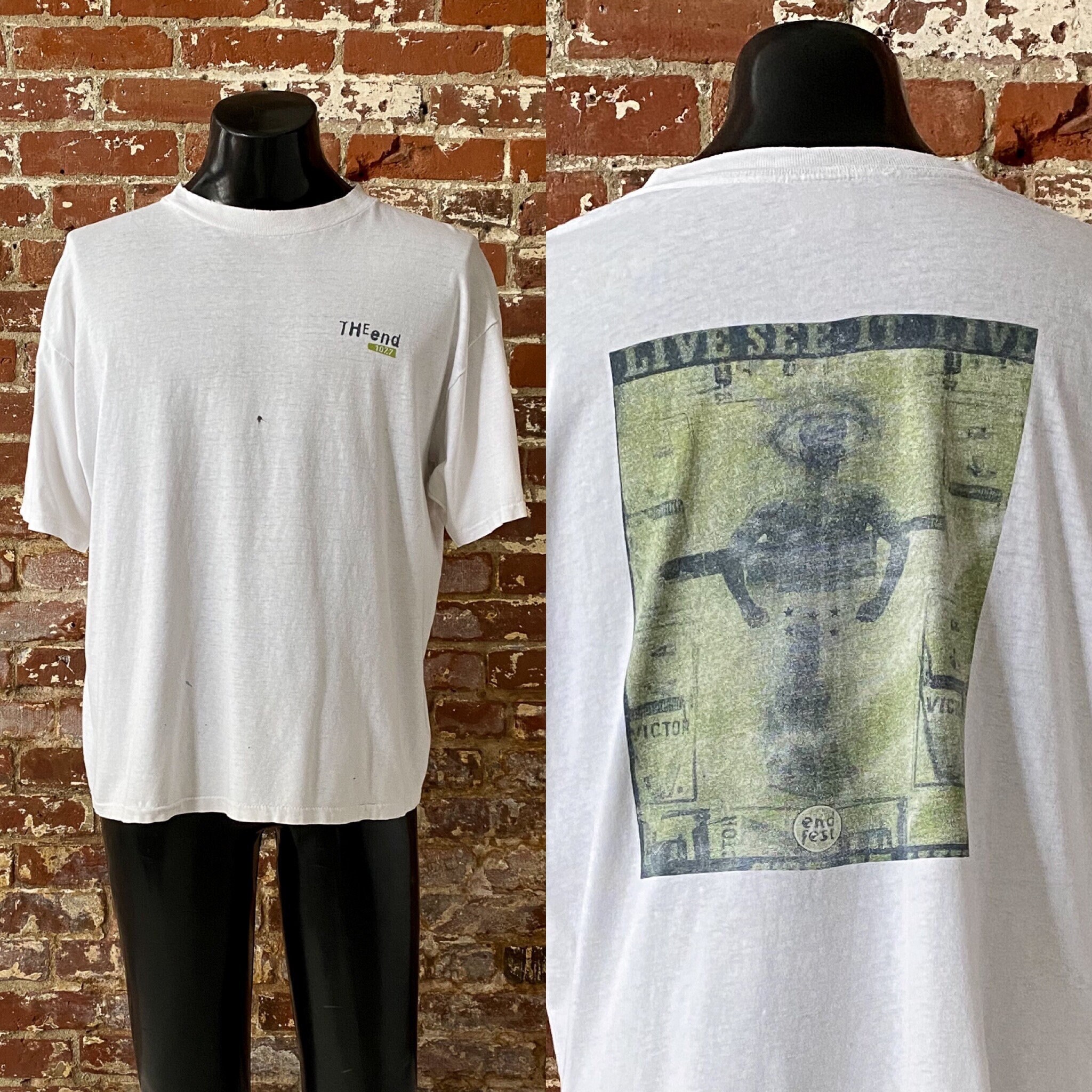 90s Endfest Festival T-shirt. Vintage 1990s 107.7 the End Endfest  