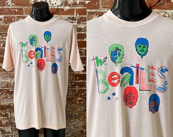 Vintage 90's the Beatles Rubber Soul Album Portrait Tee Size Large
