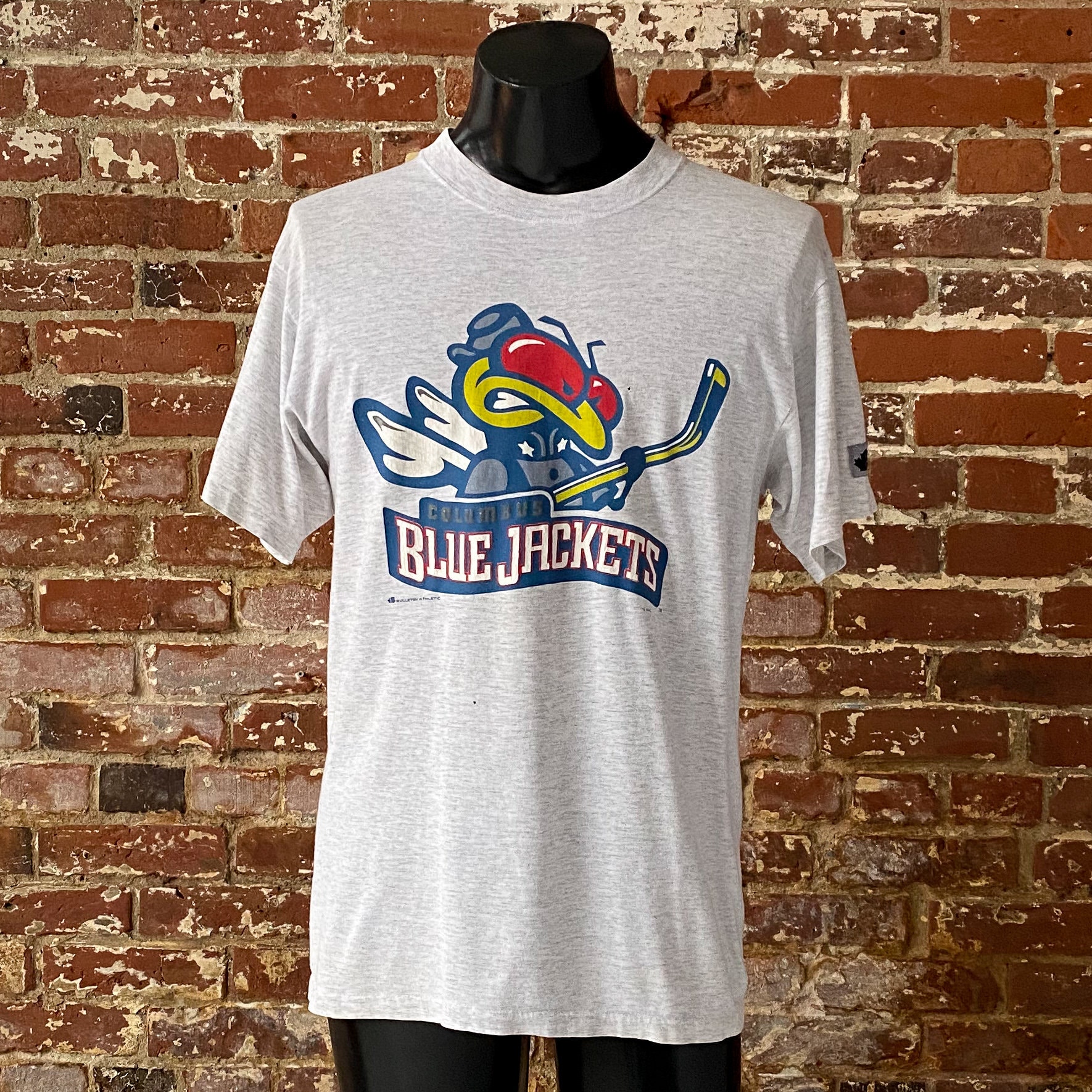 NHL Columbus Blue Jackets 2-Hit Tri-Blend Grey T-Shirt