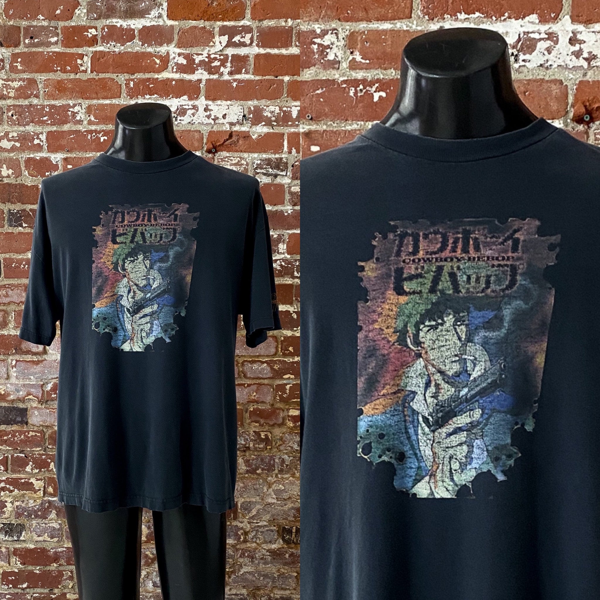 00s Cowboy Bebop Spike Spiegel Anime T-shirt. Early 2000s 00s Cowboy Bebop Spike Spiegel Anime T-shirt. Early 2000s