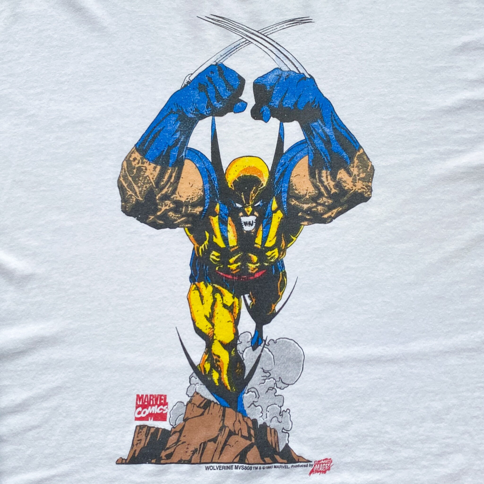 トップス (Xxx )Vtg 90s Marvel Wolverine vs Vintage 90s Wolverine Marvel Comics Solo Venom Mega T-Shirt