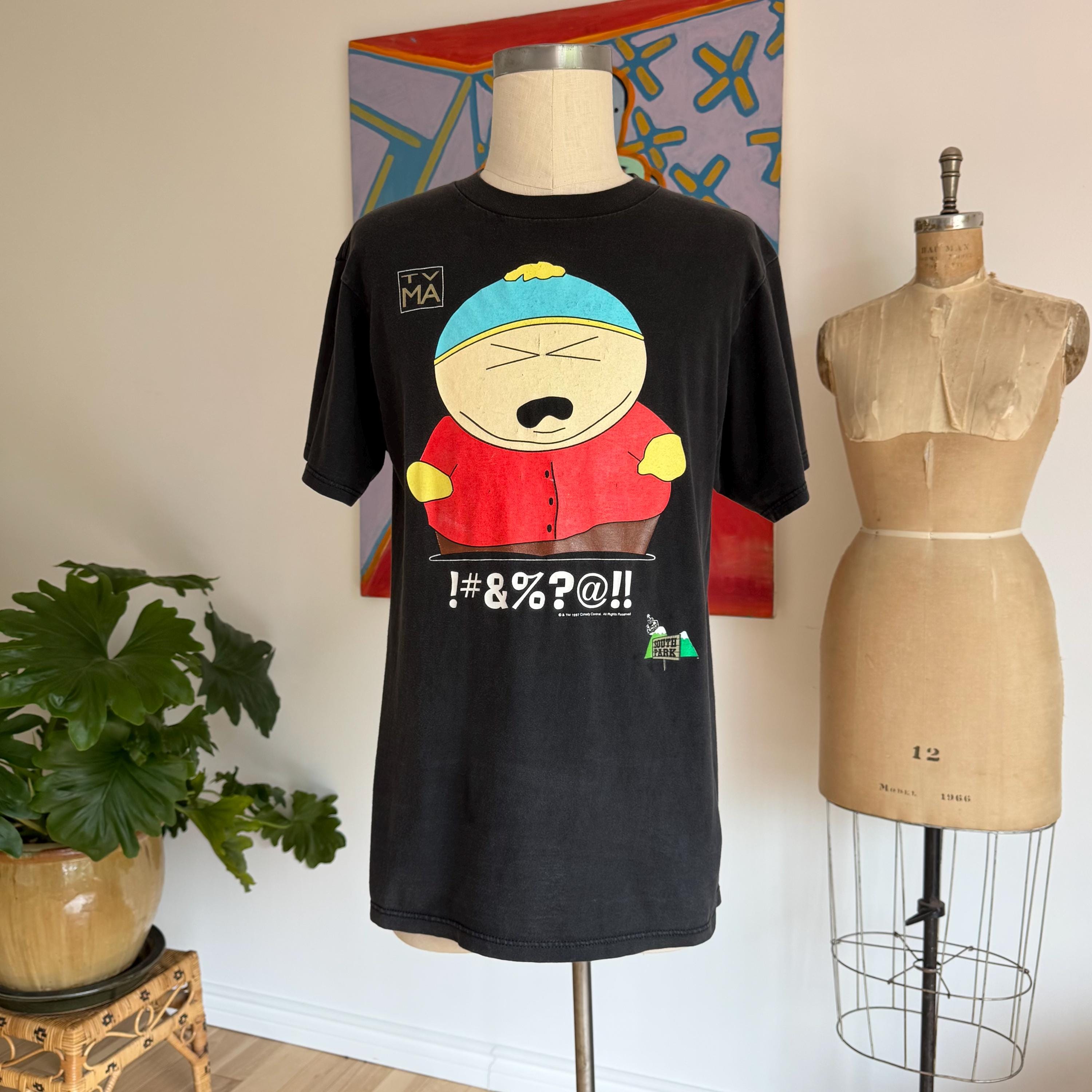 90s South Park !#&%?@!! Cartman T-shirt. Vintage 1997 Comedy