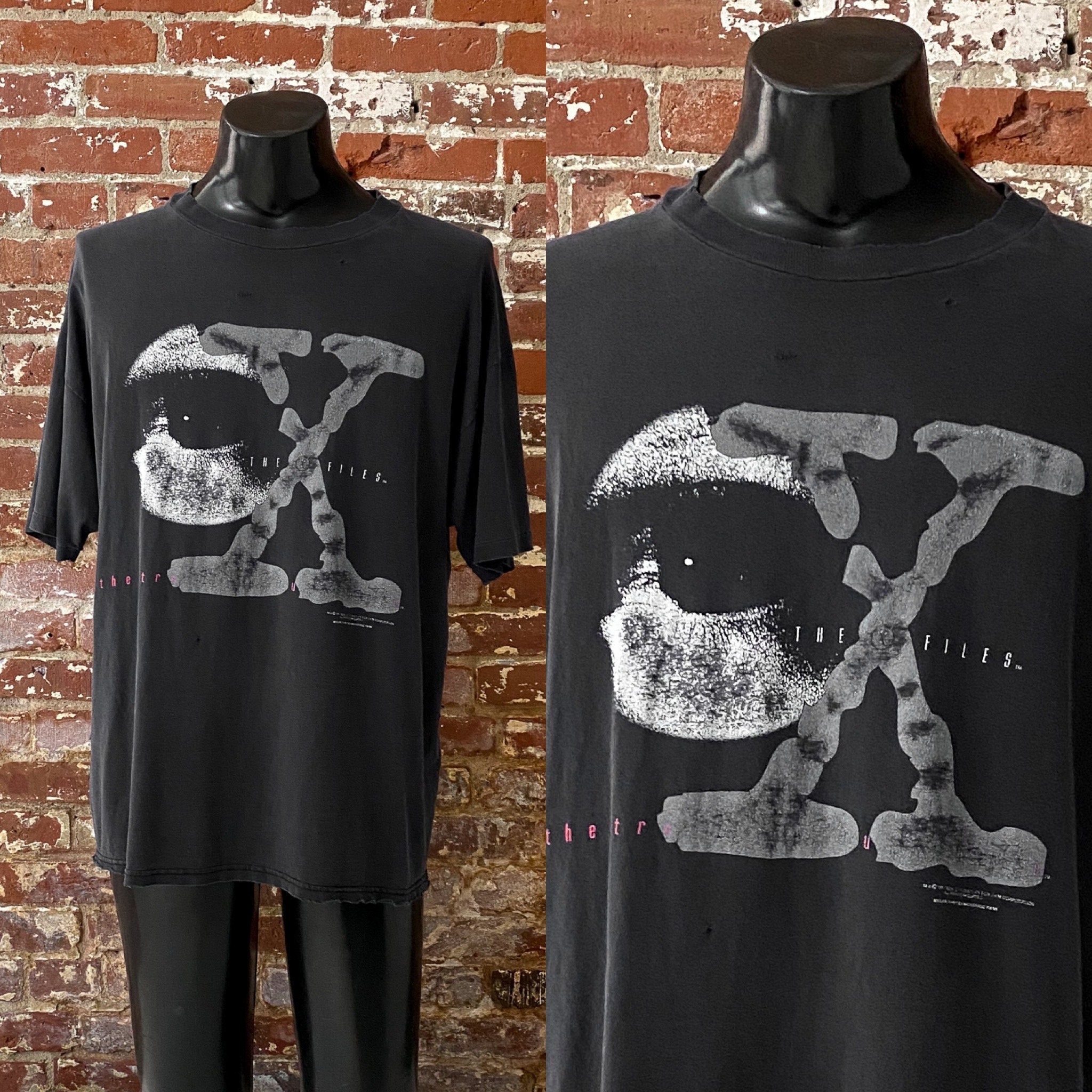 90s the X-files TV Promo T-shirt. Vintage 1995 the X Files