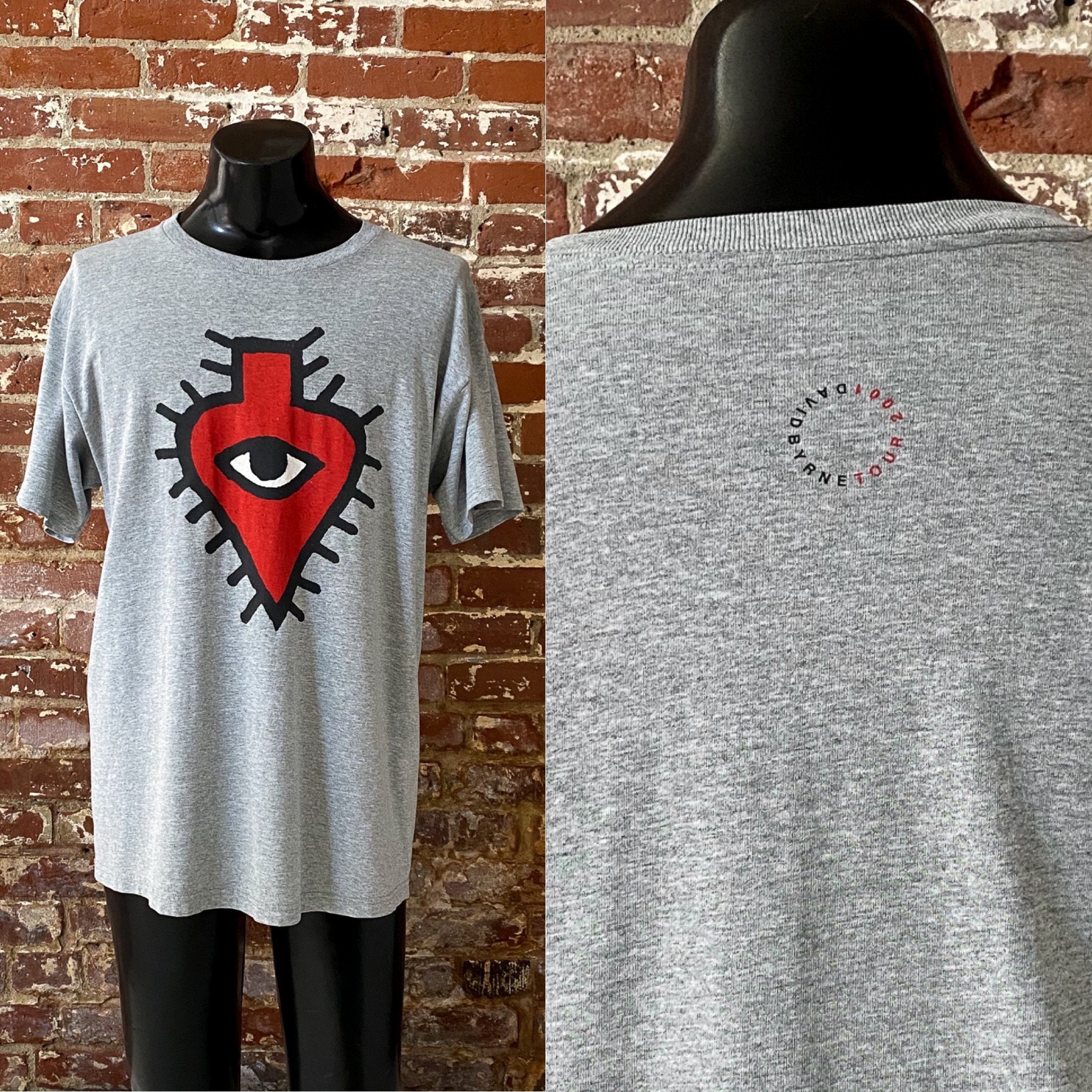 2001 David Byrne Look Into the Eyeball Tour T-shirt. 00s David 