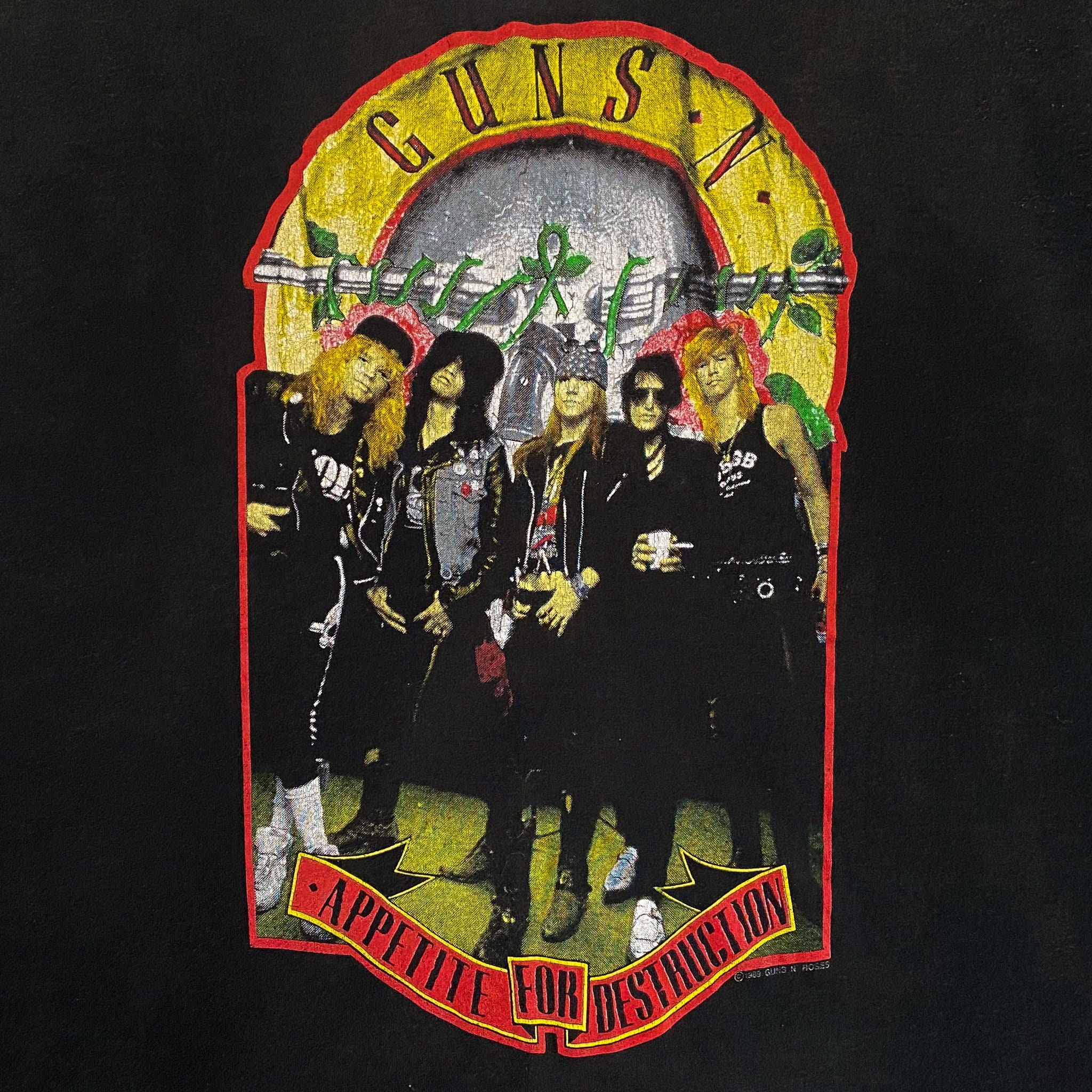 80s Guns N' Roses Welcome to the Jungle T-shirt. Vintage 1989 Guns