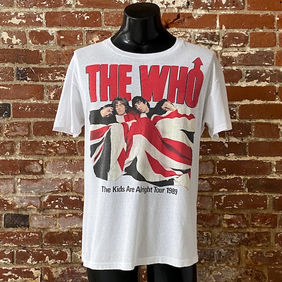 VINTAGE - 【1989】 The who THE KIDS ARE ALRIGHT TOUR White Vintage T-Shirt - The Who The Kids Are Alright Tour