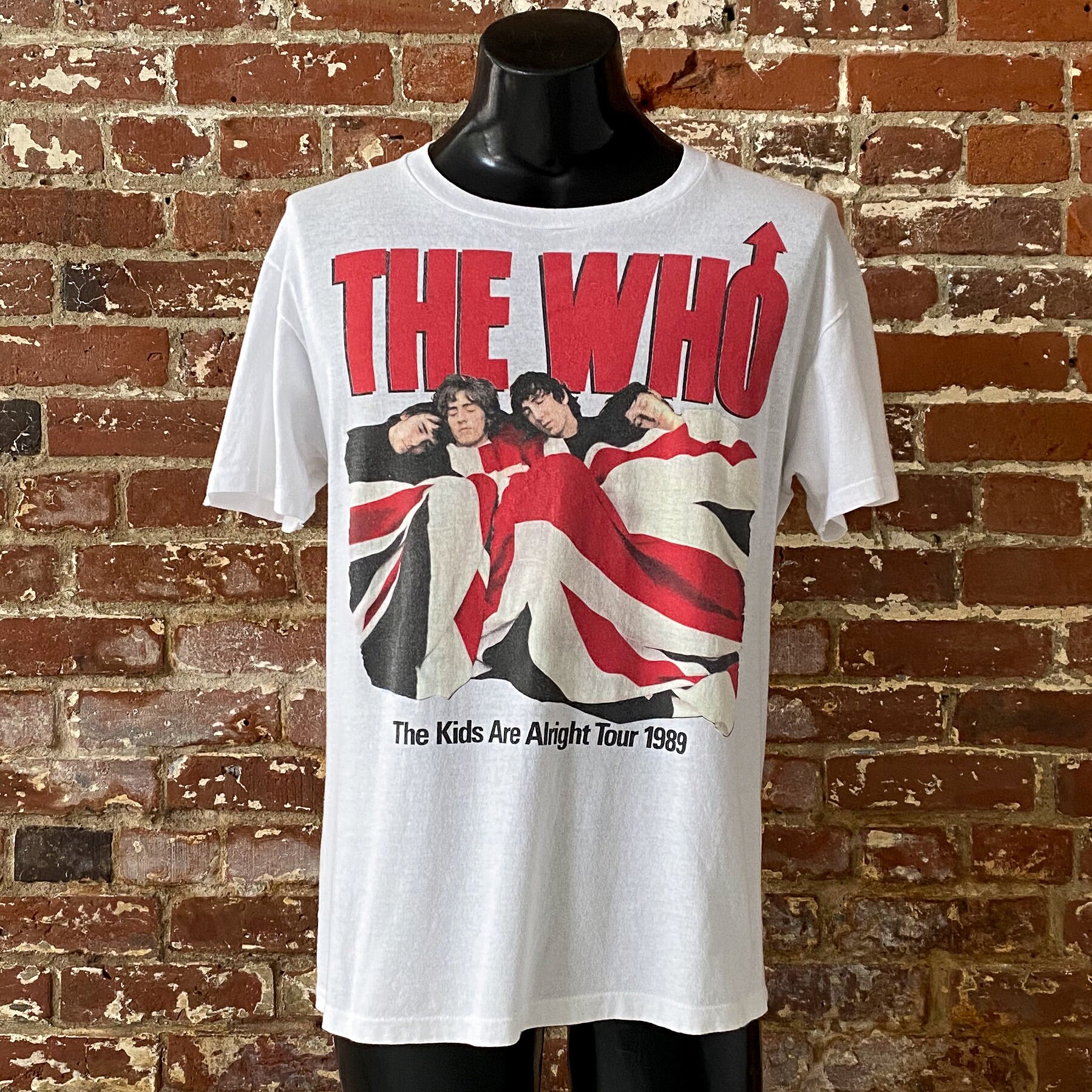 80s the Who “the Kids Are Alright” Tour Union Jack Flag Tee