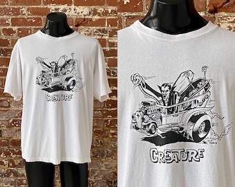90s Creature Skateboards Johnny Mojo Art T-shirt. Vintage
