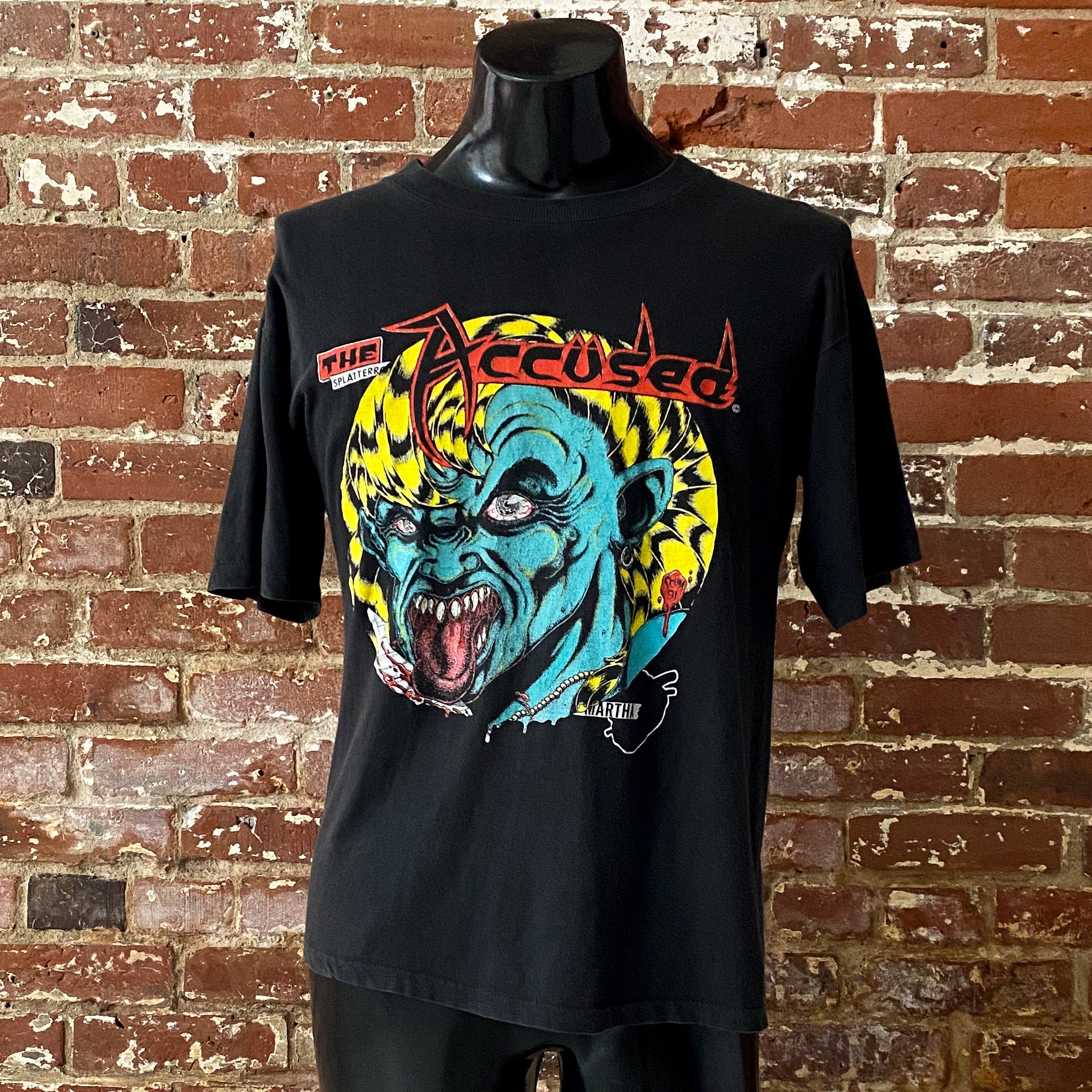 90s the Accüsed Martha Splatterhead T-shirt. Vintage 1991 the