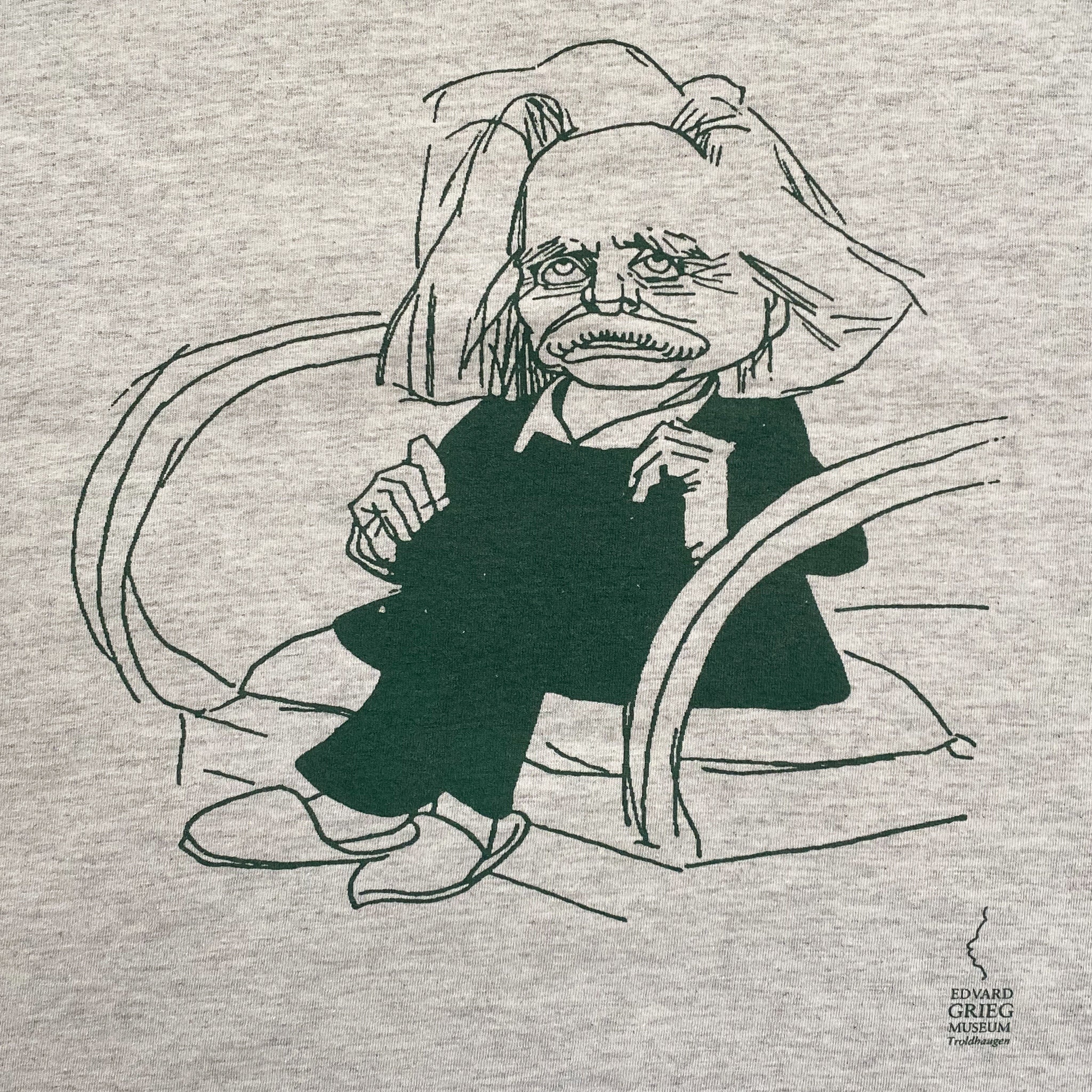 90s Edvard Grieg Museum Troldhaugen Souvenir T-shirt. Vintage 