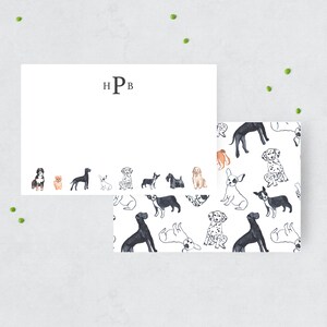 Custom Dog Themed Notecards | Custom Stationery | Easy Digital Download!