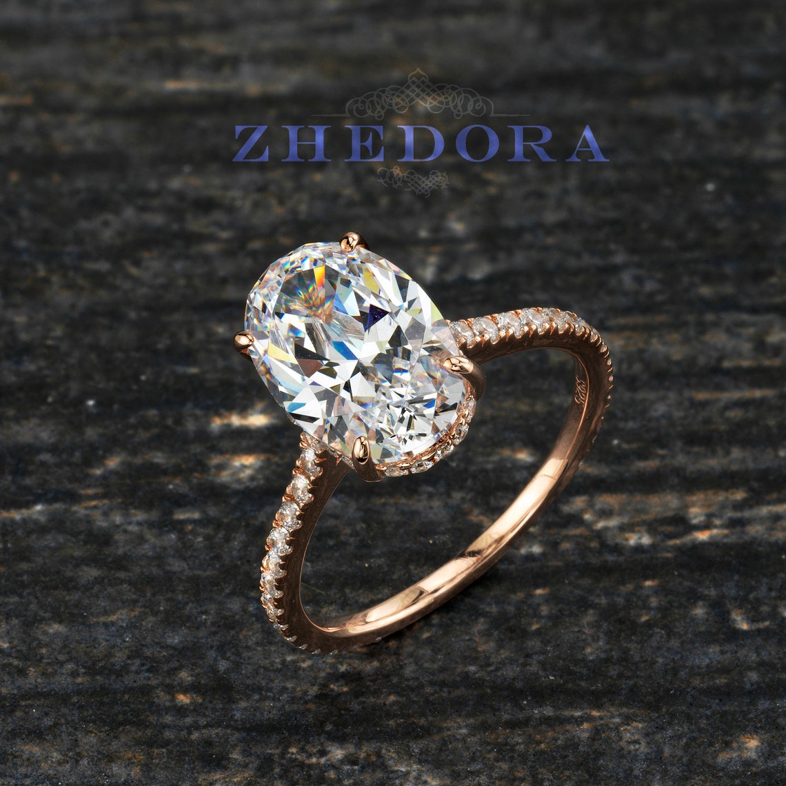 Sterling Silver Oval Ring main image 1