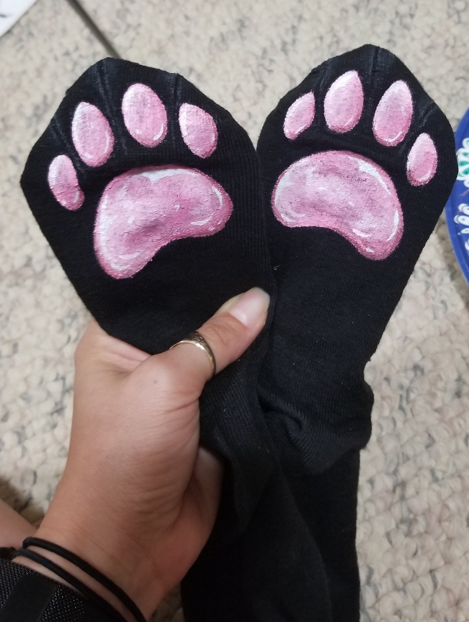 Squishy Cat Paw Pad Stockings