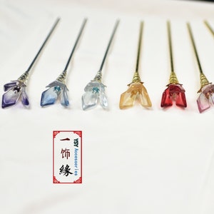 Simple Daily Wear Orchid Flower Hair Pin/ Hair stick/ Asian Hair Accessories/ Bridal Hair Accessories