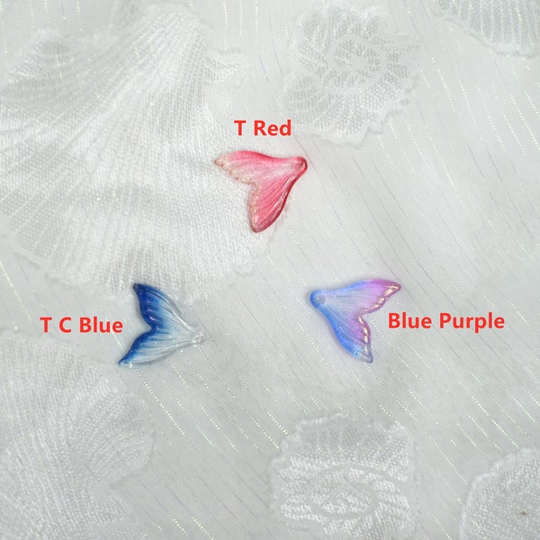 10/20 Crystal Glass Mermaid Tail Beads Hair Accessories Earring Bracelet Making Crafting Materials/ Chinese Hair Accessories/ DIY Kit