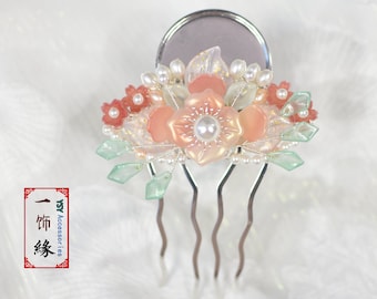 Best Buy Flower Blossom Silver Hair Comb/Asian Hanfu Hair Jewelry Accessories/ Hanfu Bridal Hair Pieces