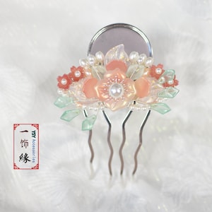 Best Buy Flower Blossom Silver Hair Comb/Asian Hanfu Hair Jewelry Accessories/ Hanfu Bridal Hair Pieces