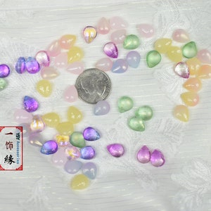 20/40 Crystal Glass Rain Drop Bead With Hole/ Water Drop Shape Bead / Hair Accessories Bracelet Earring Jewelry Making Materials/ / DIY Kit