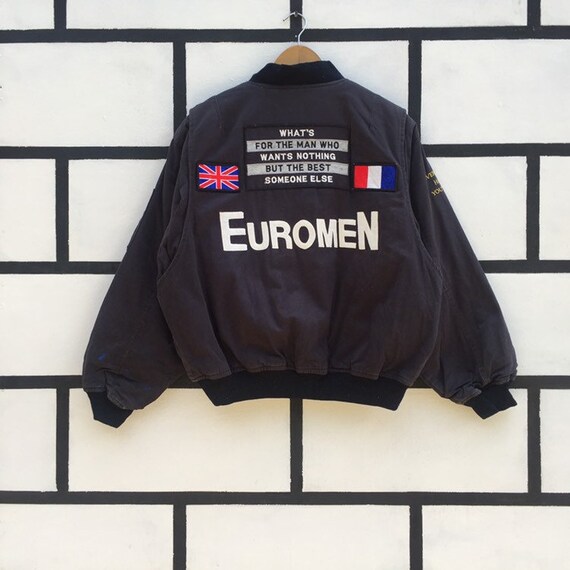 Vintage EuroMen Bomber Flight Jacket
