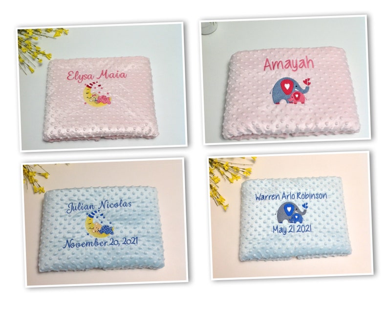 Personalized Baby Blanket, Embroidered Baby Blanket, Newborn Baby Blanket, Personalized Newborn Baby Blanket, Embroidered Newborn Blanket image 2