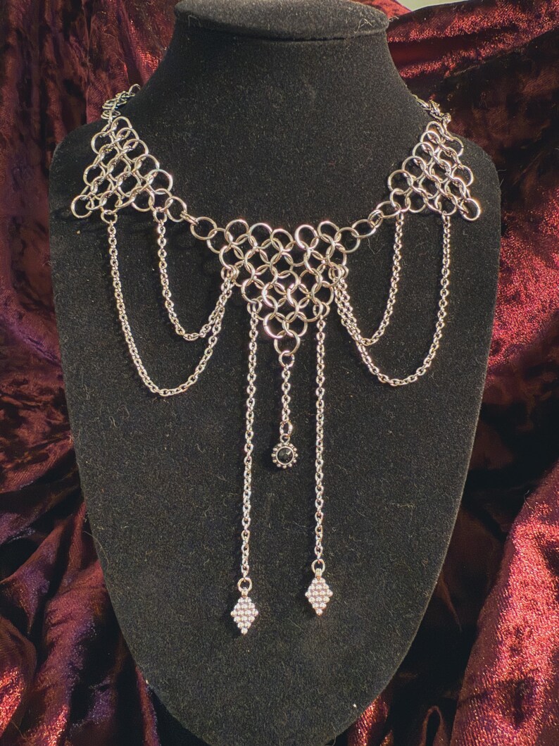STELLA / Chainmail Necklace / Stainless Steel / Handmade Jewelry / - Etsy