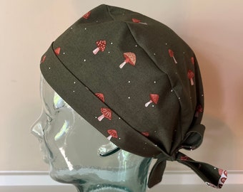 Mushroom Mens Scrub Cap