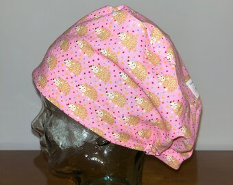 Polka Dot Hedgehogs European Scrub Cap