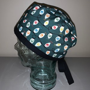 Christmas Lights Mens Scrub Cap