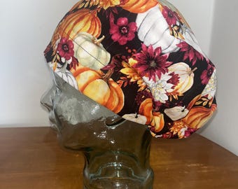 Fall Pumpkin Garden European Scrub Cap