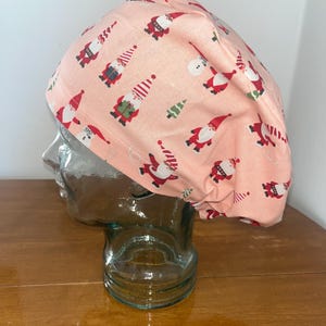 Gnome Santa European Style 2 Scrub Cap